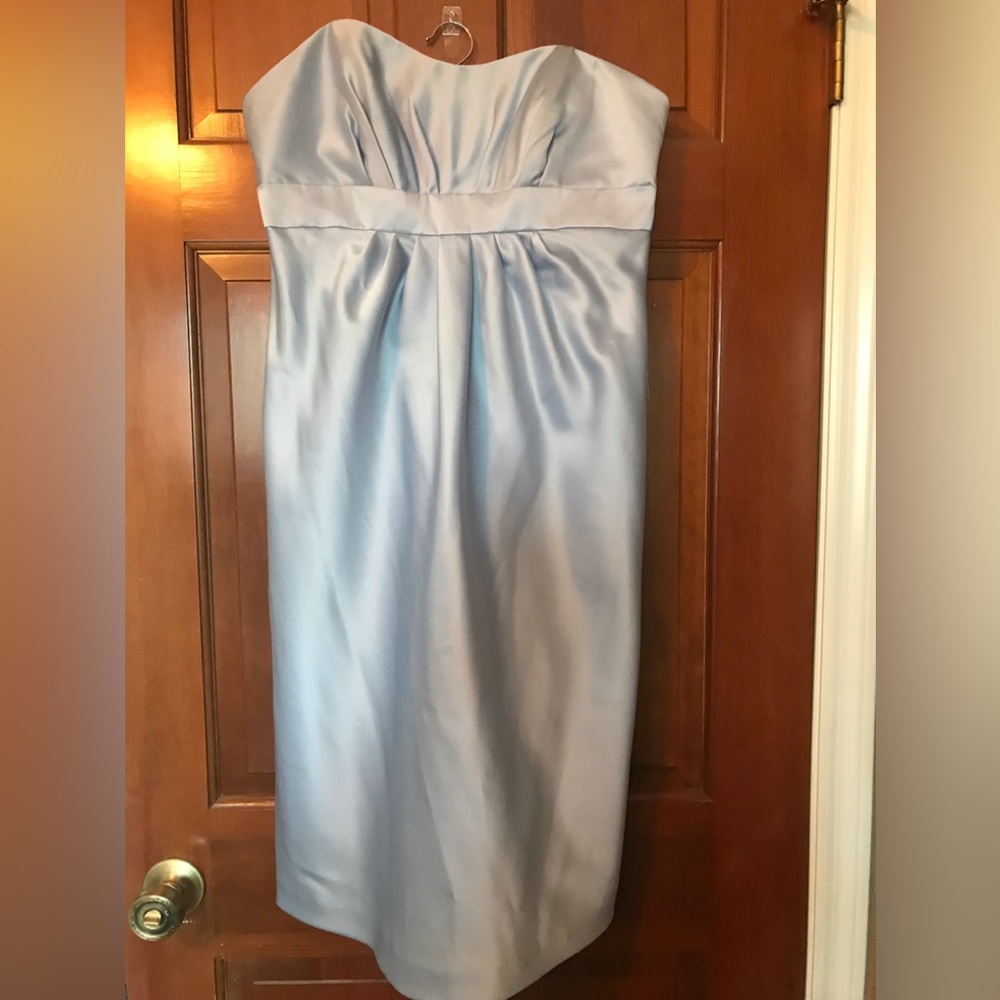 Satin strapless dress